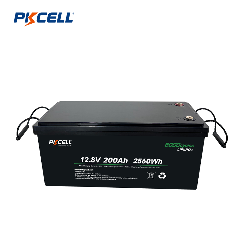 PKCELL 12V 200Ah 2560Wh LiFePo4 Battery Pack Supplier