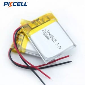 PKCELL Lp402025 3.7v 150mah Customized Rechargeable Lithium Polymer Battery
