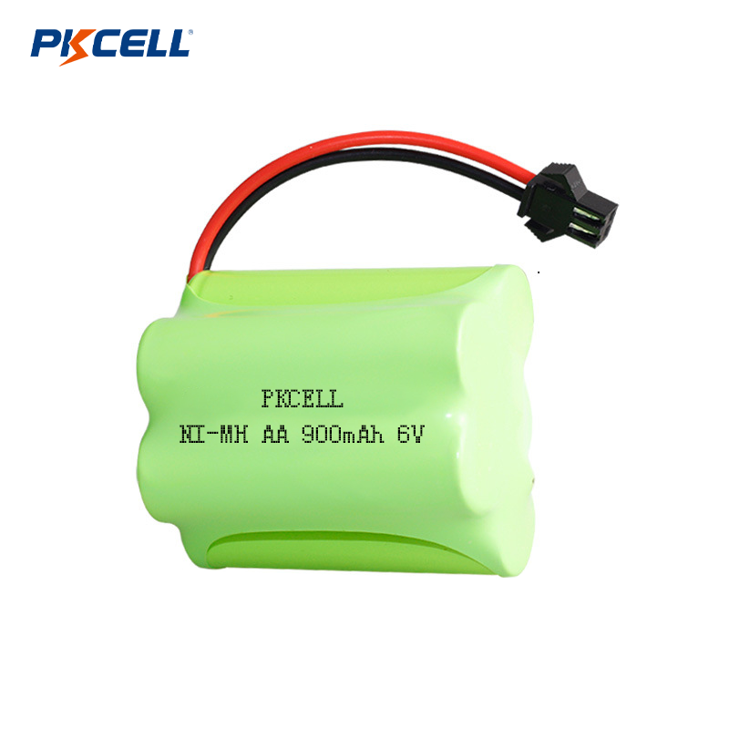 PKCELL Ni-Mh 6V AA 900mAh 충전식 배터리 팩 고성능 배터리