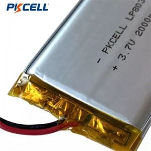 PKCELL 803860 2000mah 3.7v Rechargeable Lithium Polymer Battery for Eletrnic Tools