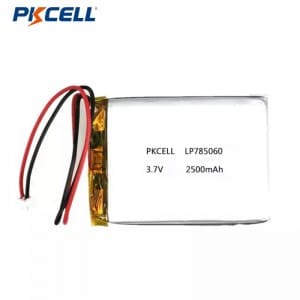 PKCELL 3.7v 2500mAh LP785060 Lipo újratölthető akkumulátor PCM-mel