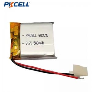 PKCELL LP603030 3.7V 500mAh Customized Rechargeable Lithium Polymer Battery