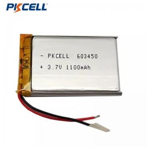 PKCELL Lp603450 3.7v 1100mah Customized Rechargeable Lithium Polymer Battery