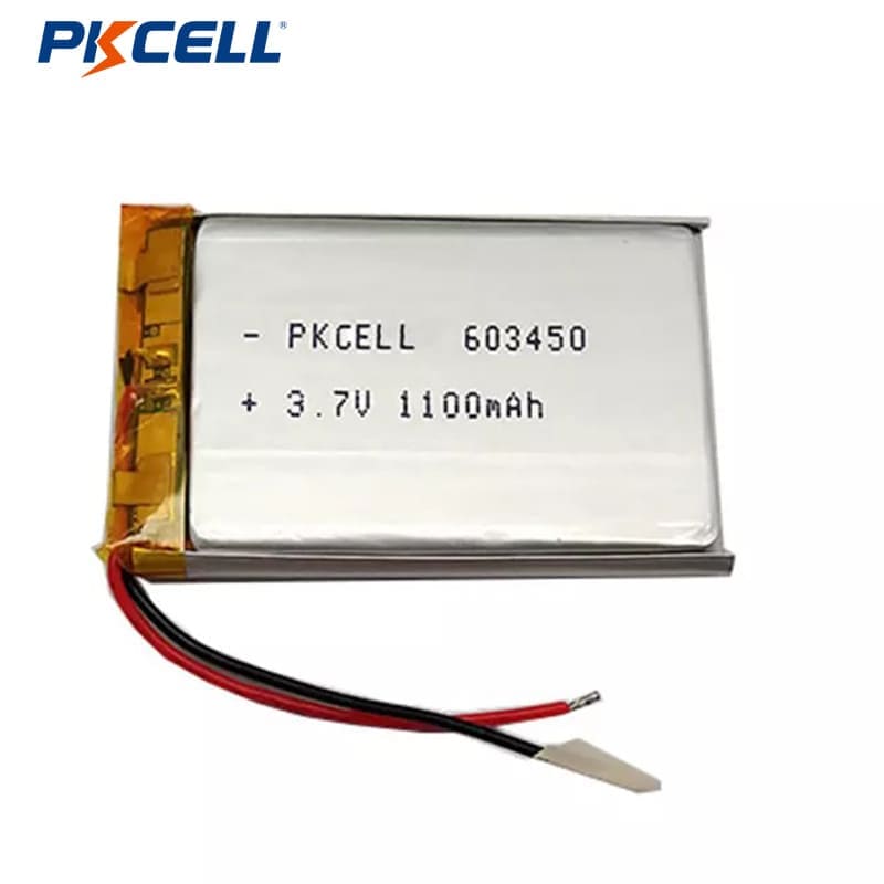 PKCELL Lp603450 3.7v 1100mah Customized Recharg...