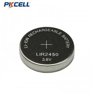 Coin Cell Lir2450 3.6v 120mAh akkumulátor Lítium akkumulátor távirányító kulcsokhoz