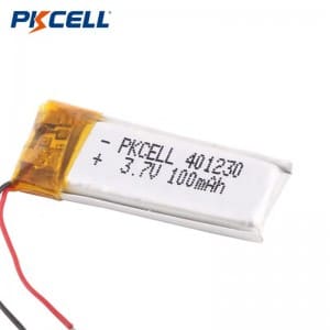PKCELL 3.7V 100mAh 200mAh li-po 401230 ultrathin Rechargeable polymer lithium ion battery for wireless headset