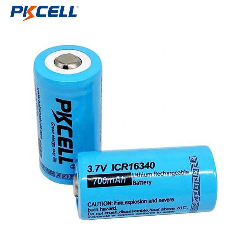 Proveedor de baterías recargables ICR 16340 3.7v 700mAh de alta capacidad