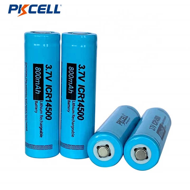 ICR14500 AA 3.7v 800mah Lithium Ion Rechargeable Battery For Power Tools 14500 600mah Li-Ion Batteries