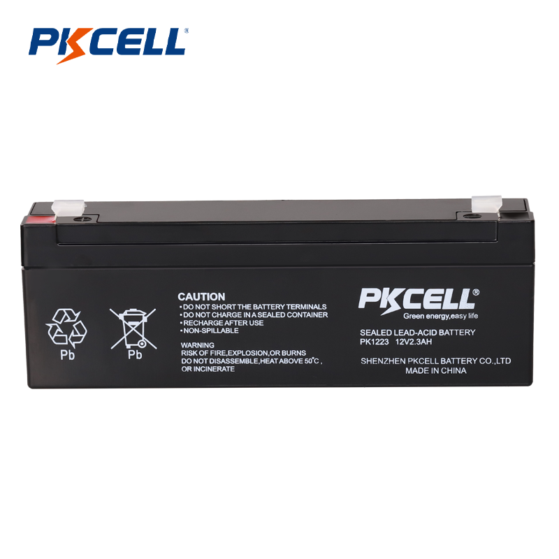 Доставчик на оловно-киселинна батерия PKCELL 12V 2.3AH