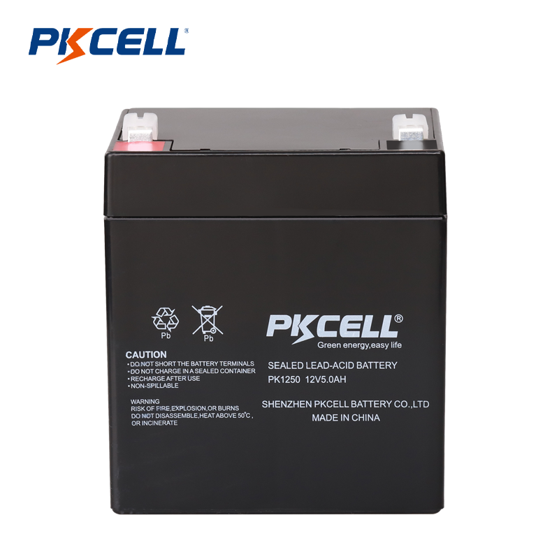 Доставчик на оловно-киселинна батерия PKCELL 12V 5.0AH