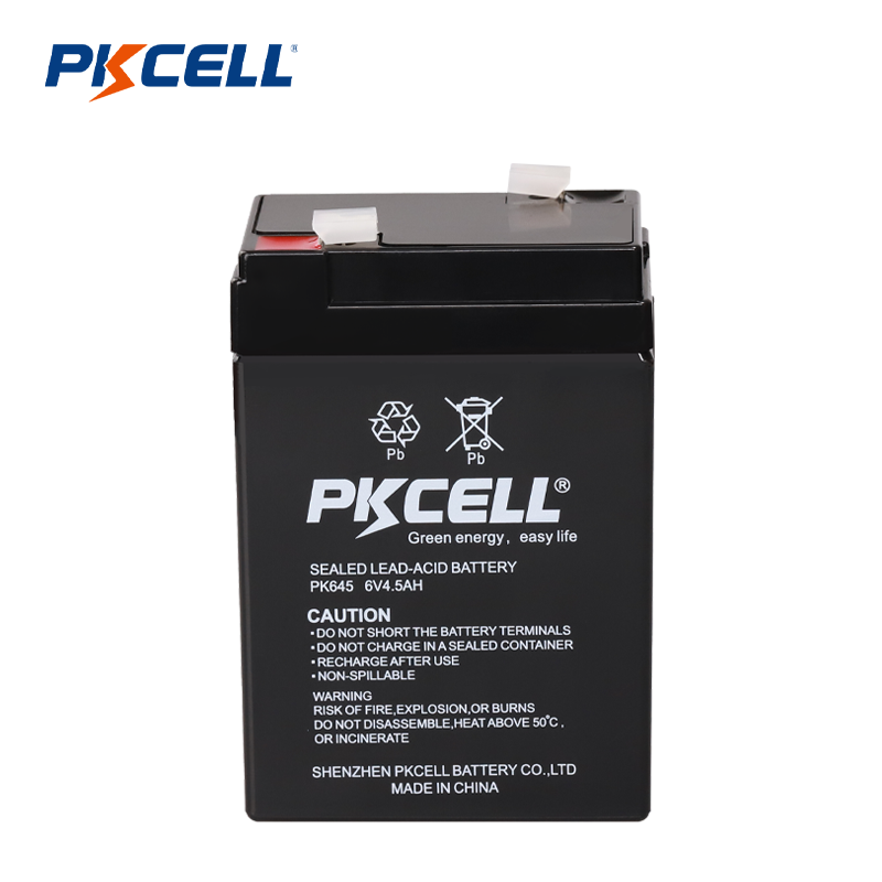 Доставчик на оловно-киселинна батерия PKCELL 6V 4,5AH