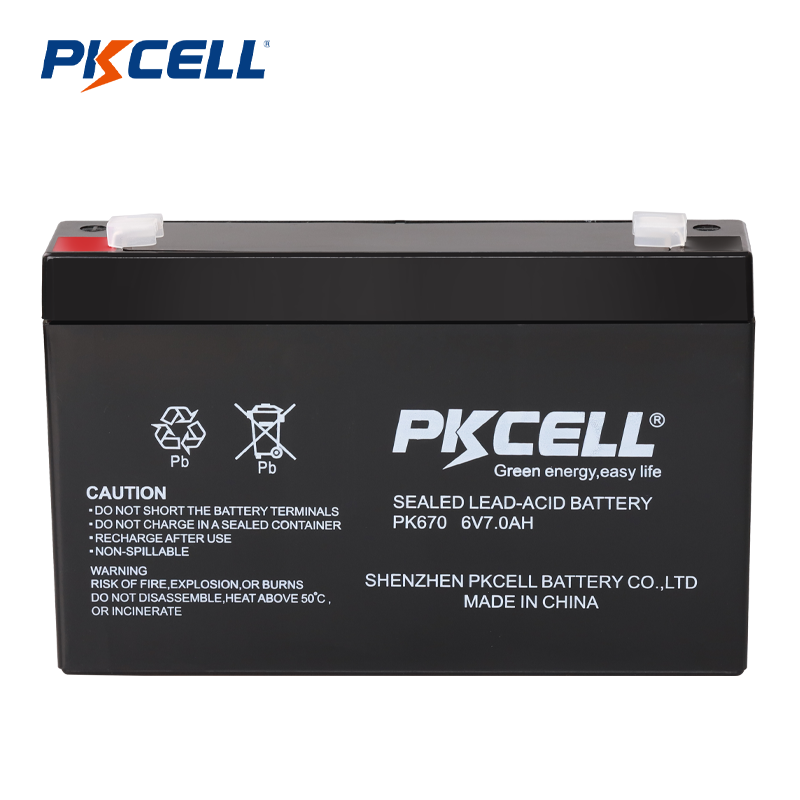 PKCELL 6V 7.0AH ólom-savas akkumulátor szállító