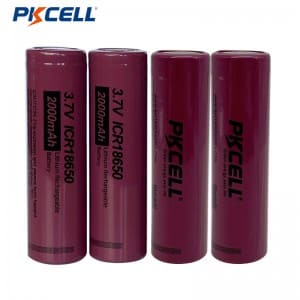 PKCELL 18650 3.7V 2000mAh oplaadbare lithiumbatterij