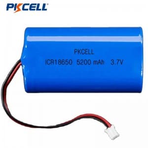 Pacote de bateria de lítio recarregável PKCELL 18650 3,7 V 5200 mAh