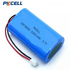 PKCELL 18650 3.7V 5200mAh Rechargeable Lithium Battery Pack