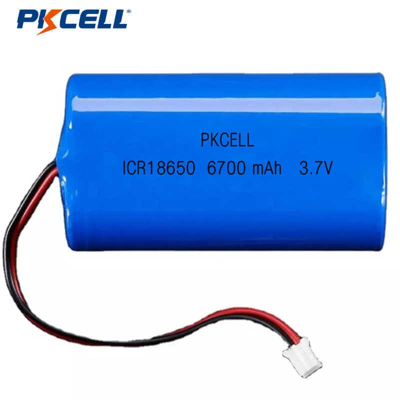 Batterie au lithium rechargeable PKCELL 18650 3,7 V 6700 mAh avec PCM et  fournisseur de