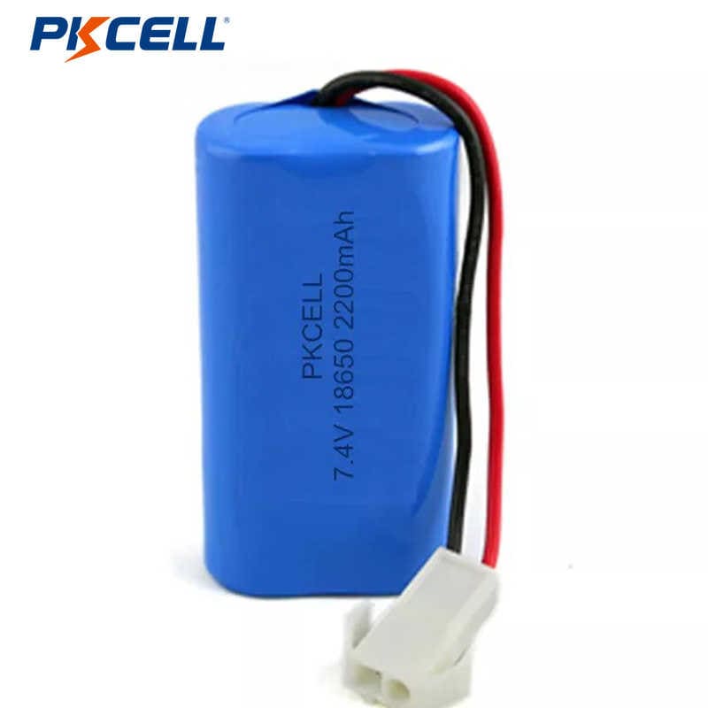 PKCELL 18650 7.2V 2200mAh Rechargeable Lithium Battery Pack Featured Image