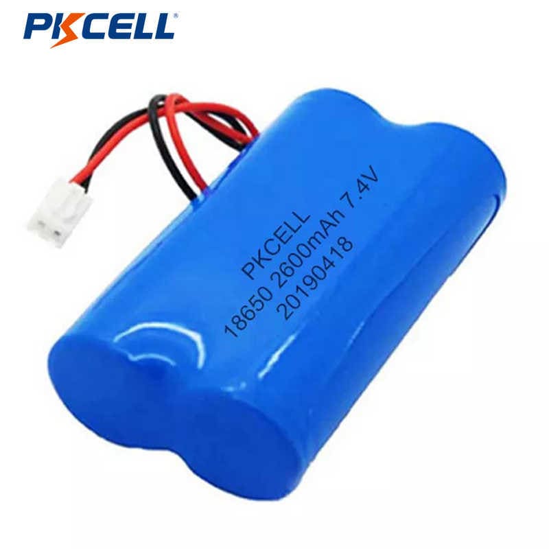 PKCELL 18650 7.2V 2600mAh Rechargeable Lithium ...