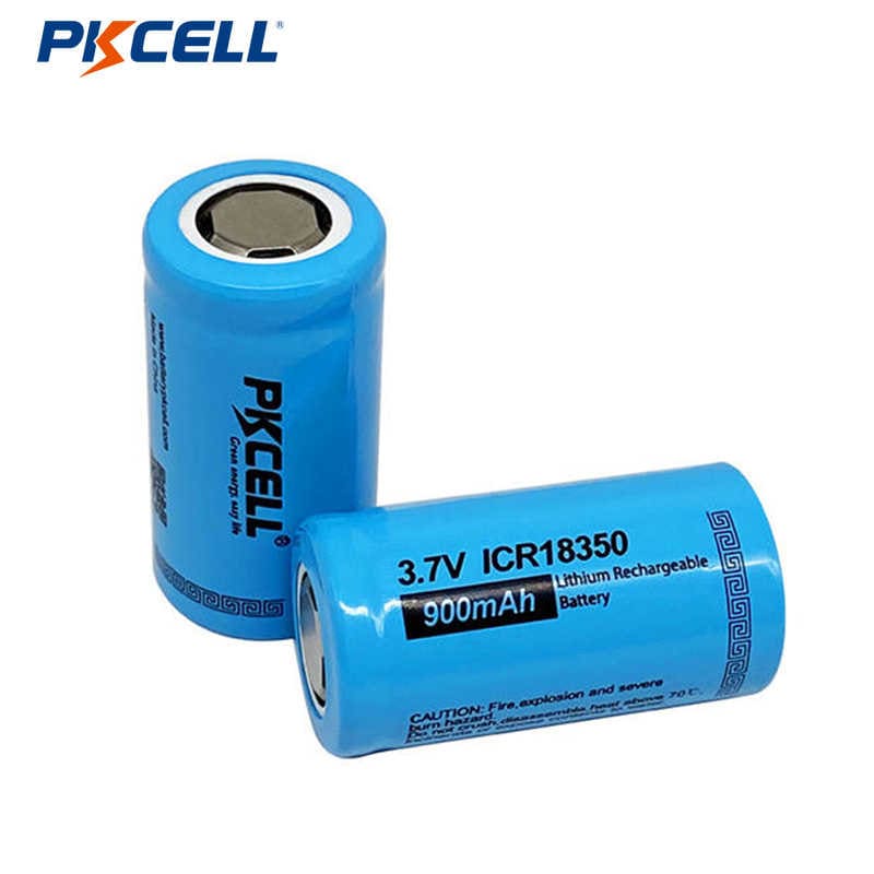 Batterie rechargeable d'ion de lithium de cellule d'ion de Li de drain élevé d'ICR18350 3.7v 850mAh 900mAh