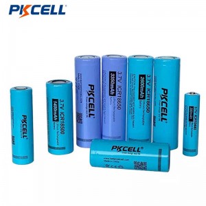 PKCELL ICR18500 3.7V rechargeable lithium battery 1200mah 1400mah 1600mah 1900mah