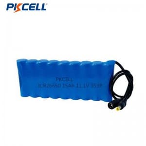 PKCELL ICR26650 11.1v 15AH 3S3P 5000mAh リチウム イオン バッテリー 充電式バッテリー パック