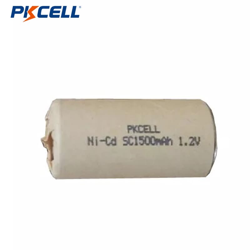 PKCELL NI-CD 1.2V SC 1500mAh Rechargeable Battery Industrial Battery High Energy Density Paper Jacket
