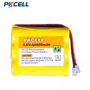 PKCELL NI-CD 3,6 V AA 600 mAh újratölthető OEM/ODM akkumulátor