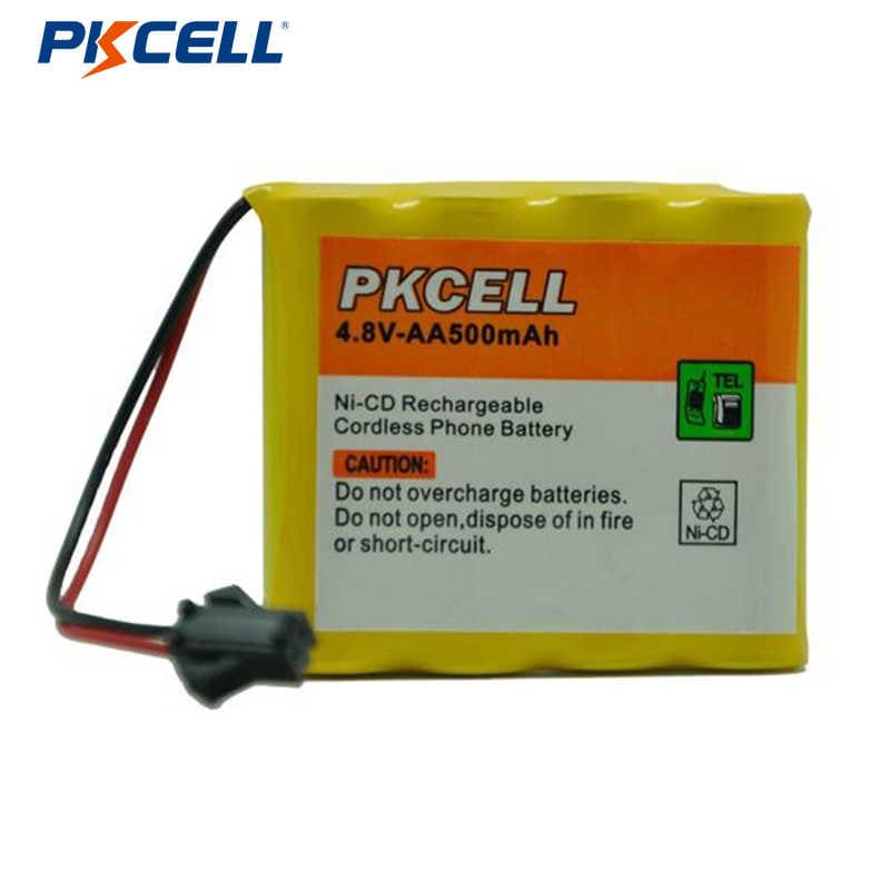 Pacote de bateria recarregável PKCELL NI-CD 4,8V AA 500mAh OEM/ODM