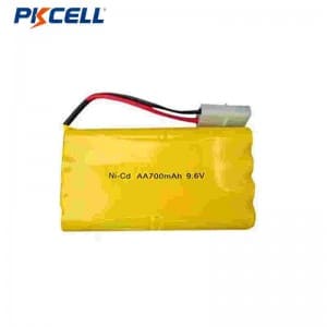 PKCELL NI-CD 9,6 V AA 700 mAh újratölthető OEM/ODM akkumulátor