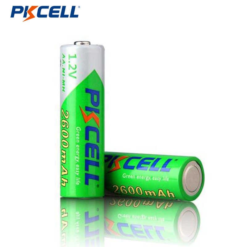 PKCELL NI-MH 1.2V AA 2600mAh 充電式バッテリー グリーン エネルギー