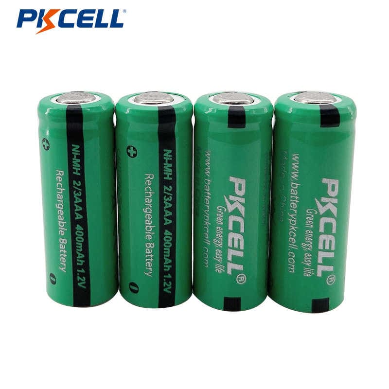 PKCELL Ni-Mh 1.2V 2/3AA 400mAh oplaadbare batterij...