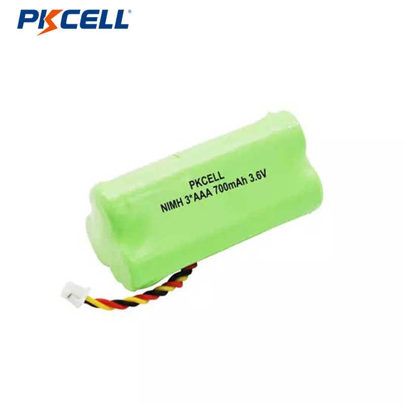 PKCELL Ni-Mh 3.6V AAA 700mAh Rechargeable Battery Pack Replacement Battery