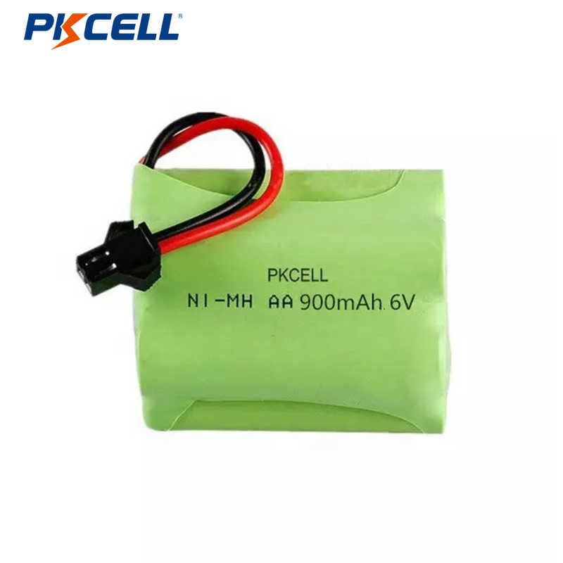PKCELL Ni-Mh 6V AA 900mAh dobíjecí baterie Vysoce výkonná baterie