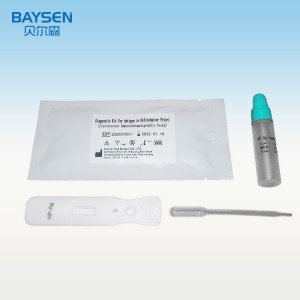 Chinese professionele China Rapid Diagnostic Test Antigeen Rapid Helicobacter Cassette H. Pylori Ag Toetsstel