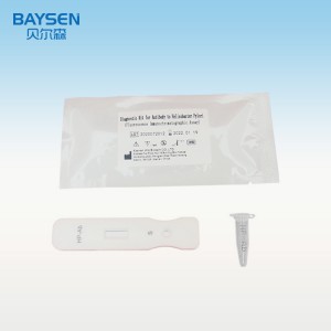 Grousshandel ODM China One Step H. Pylori AG Test Kassett H. Pylori Ganz Blutt / Serum / Plasma Rapid Test Kit