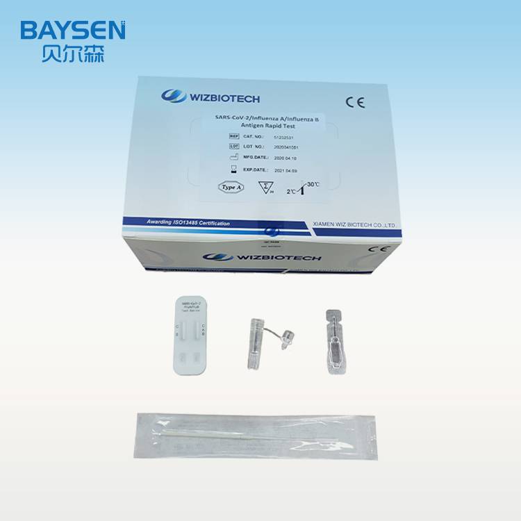 OEM Factory for Poct Quantitative D-dimer Test - Flu A Flu B antigen rapid test kit – Baysen