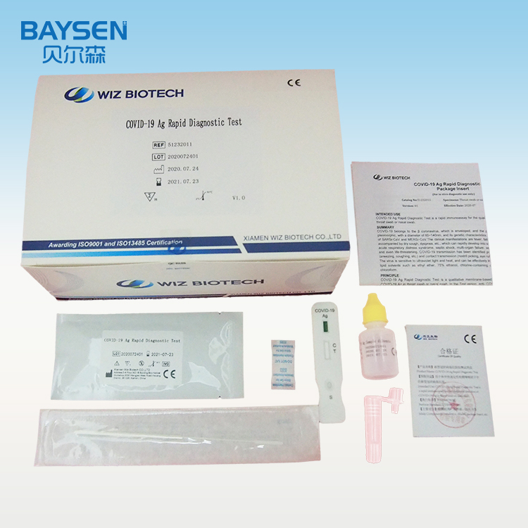 SARS-COV-2 Antigen Rapid Test Kit Prezentita Bildo
