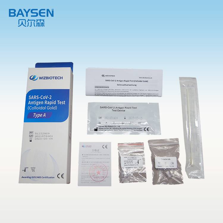 Factory selling Pct Rapid Test Kit - Low price for China Saliva Swab Test Bfarm Pei Approved Antigen Rapid Test Kit for 19 – Baysen