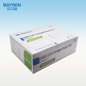 Saliva Antigen Rapid test kit deteksi kanggo Covid 19