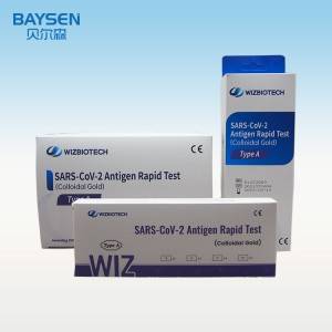 Test rapidu di l'antigenu SARS-CoV-2 utilizatu in casa (oru colloidale)