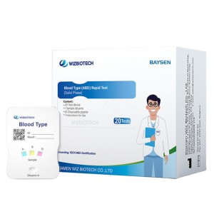 CE approved blood type ABD rapid test kit Solid phase