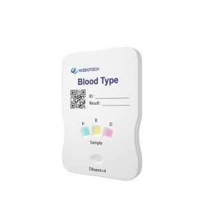 सीई अनुमोदित रक्त प्रकार एबीडी रैपिड टेस्ट किट सॉलिड चरण