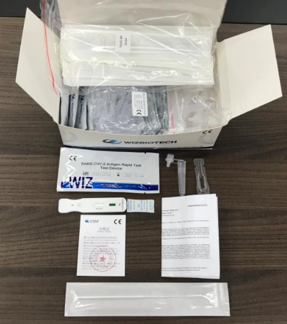 New package for Covid-19 Antigen rapid test kit