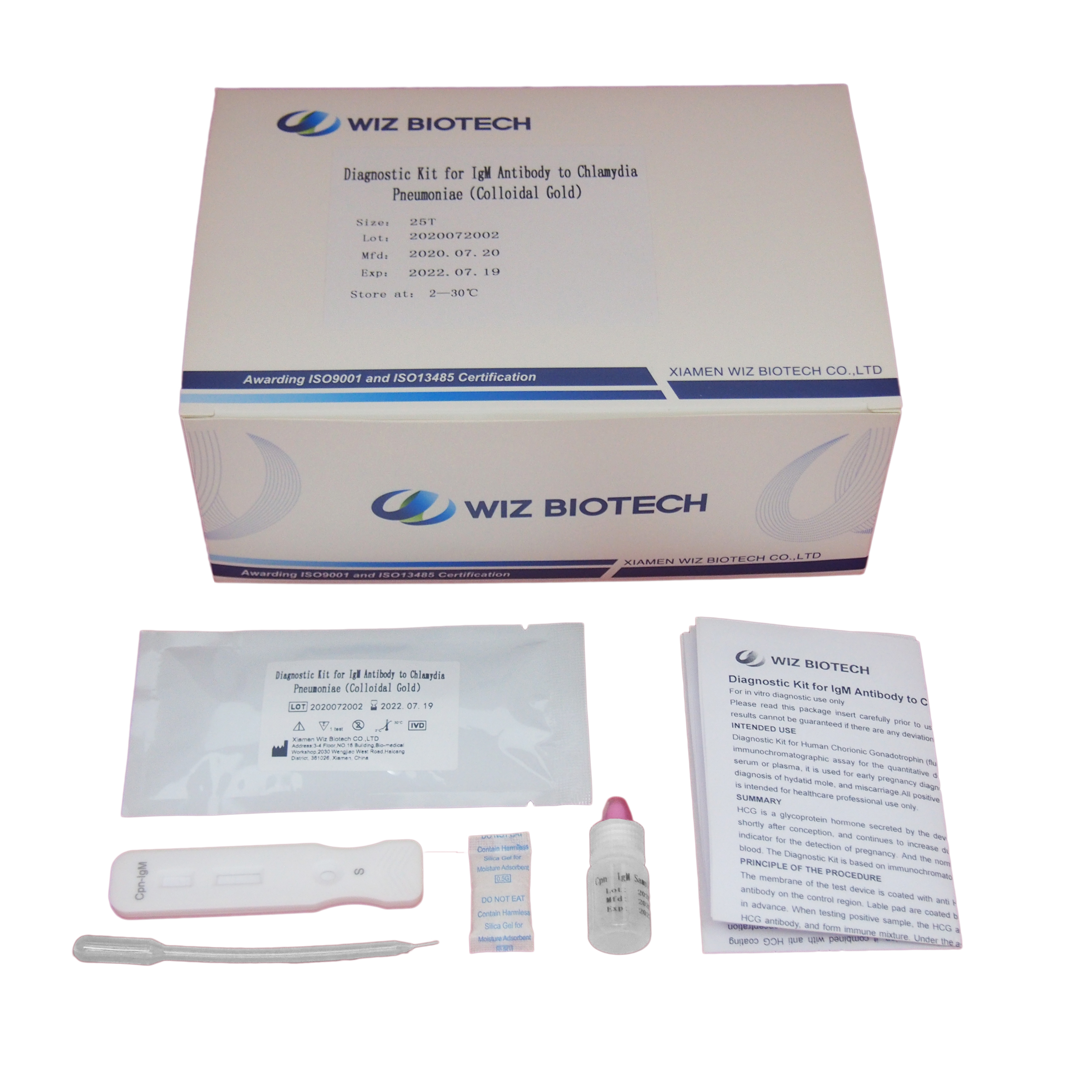 Factory making E2 Test Strip - Rapid test IgM Antibody to Chlamydia Pneumoniae – Baysen