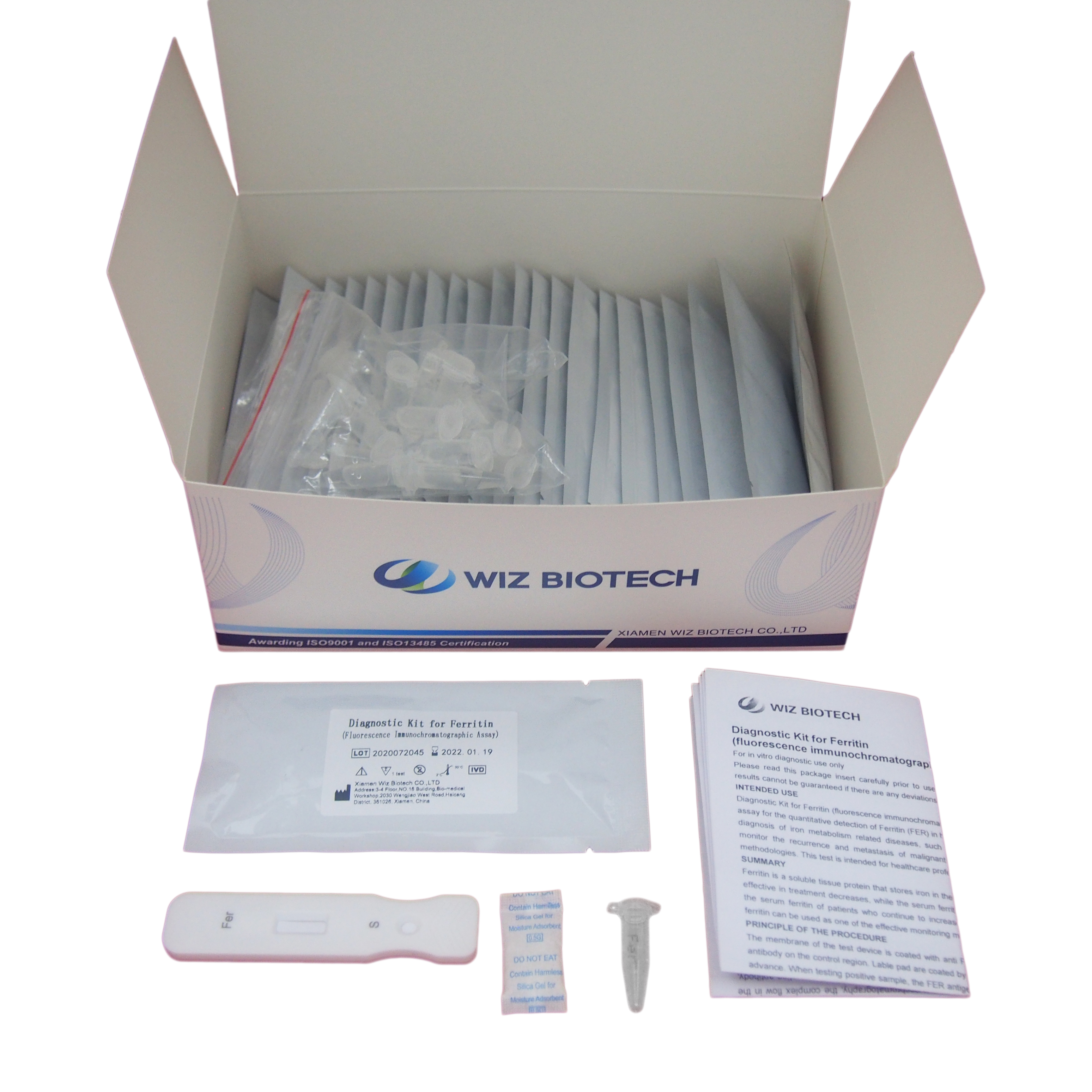 Diagnostic kit for Transferrin rapid test FER test Featured Image