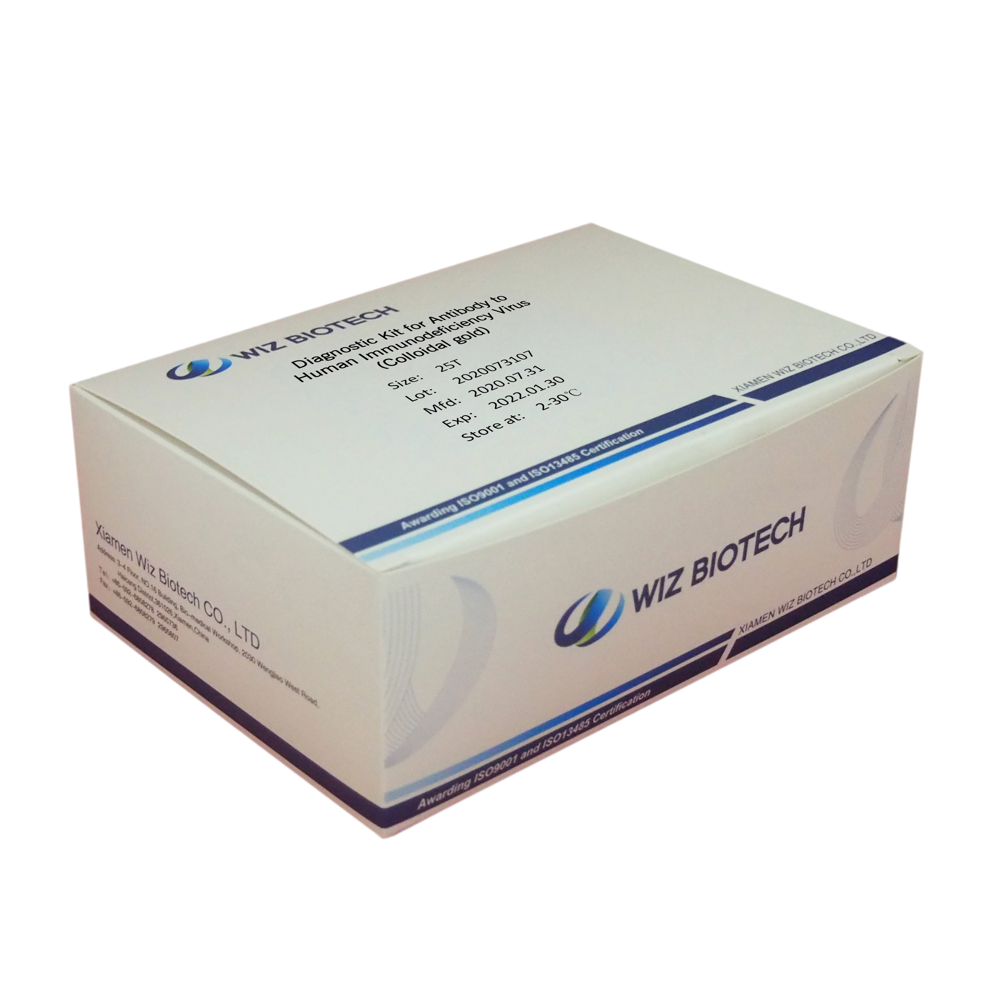 Factory wholesale Psa Lab Test - Diagnostic Kit for Antibody P24 antigen to Human Immunodeficiency Virus HIV Colloidal Gold – Baysen