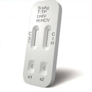 Infektiiv HIV HCV HBSAG AN Syphilish Rapid Combo Test