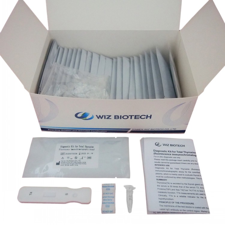 China OEM One Step C- Reactive Protein Test - Diagnostic Kit for Total Thyroxine  (fluorescence immunochromatographic assay) – Baysen