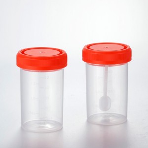 Disposable Medical Sterile Plastic Sample Specimen Collection Stool Urine Container 60ml