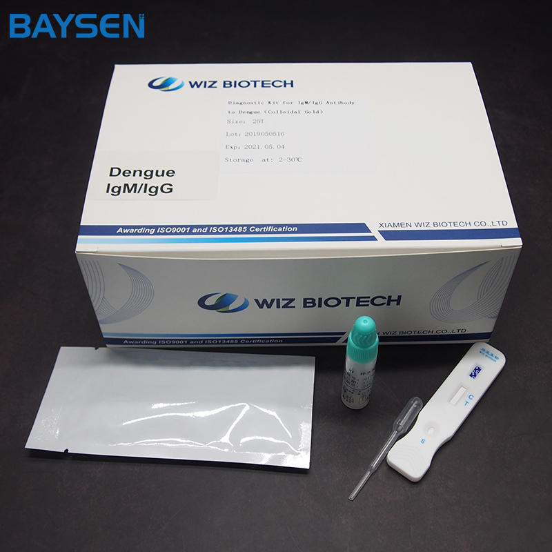 Bottom price 5.56mm Bore Cleaning Kit - Diagnostic Kit (Colloidal Gold) for IgM/IgG Antibody to Dengue Virus – Baysen